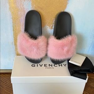 Givenchy fur slides
